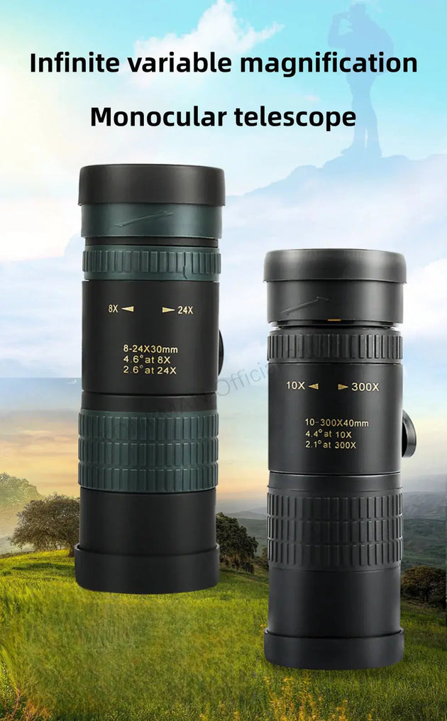 High Definition 10-300X Zoom Portable Binocular Telescope Mobile shop