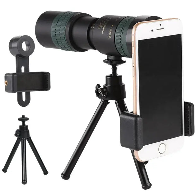 High Definition 10-300X Zoom Portable Binocular Telescope Mobile shop