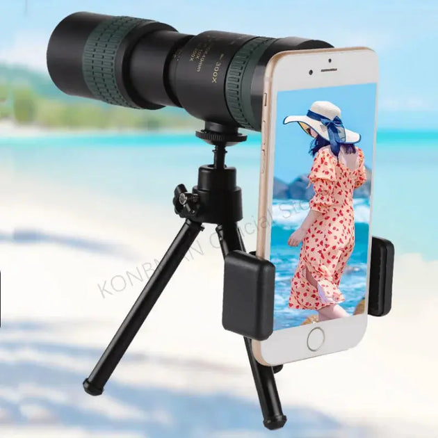 High Definition 10-300X Zoom Portable Binocular Telescope Mobile shop