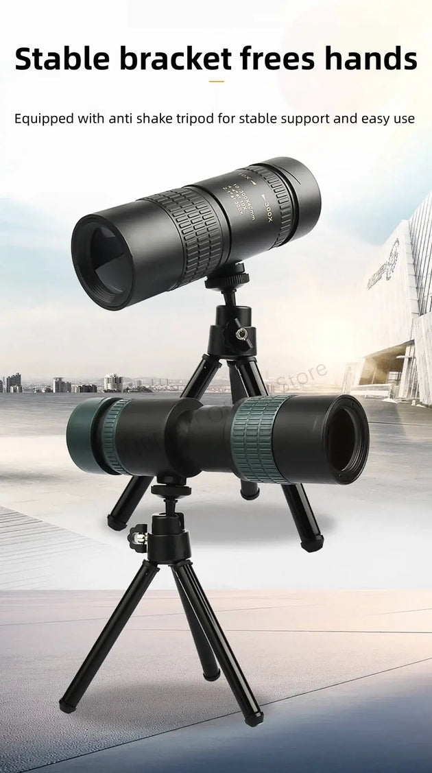 High Definition 10-300X Zoom Portable Binocular Telescope Mobile shop