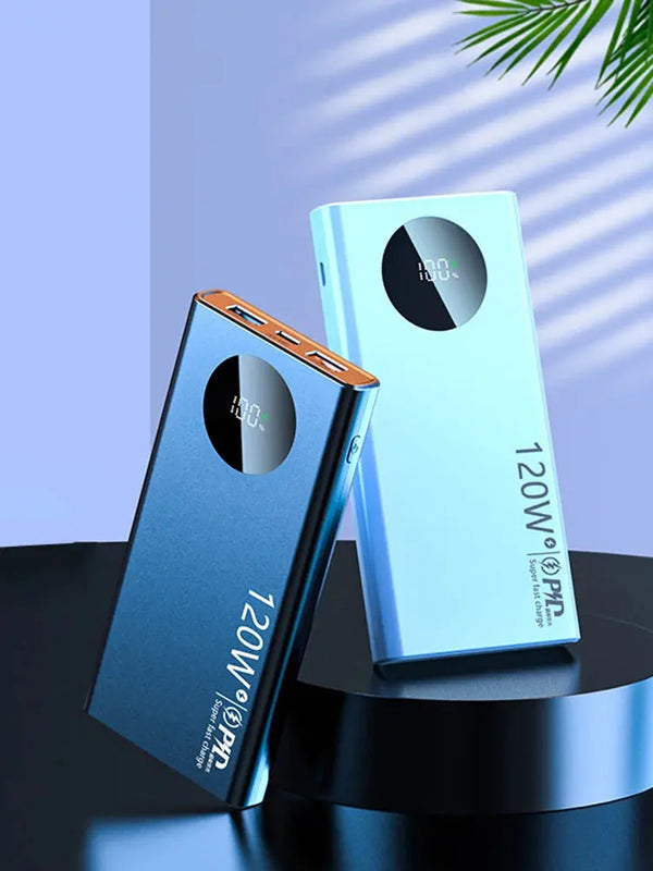 120W High Capacity Fast Charging Power Bank with Built-in Cables Ryglobal