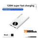 120W Super Fast Portable Power Bank with Digital Display and Two-Way Quick Charge Ryglobal