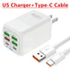150W 6-Port PD QC 4.0 USB-C Fast Charger Adapter Ryglobal