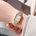 Luxury Stainless Steel Square Quartz Watch for Women Mobile shop