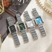 Luxury Stainless Steel Square Quartz Watch for Women Mobile shop