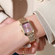 Luxury Stainless Steel Square Quartz Watch for Women Mobile shop