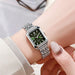 Luxury Stainless Steel Square Quartz Watch for Women Mobile shop