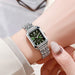 Luxury Stainless Steel Square Quartz Watch for Women Mobile shop