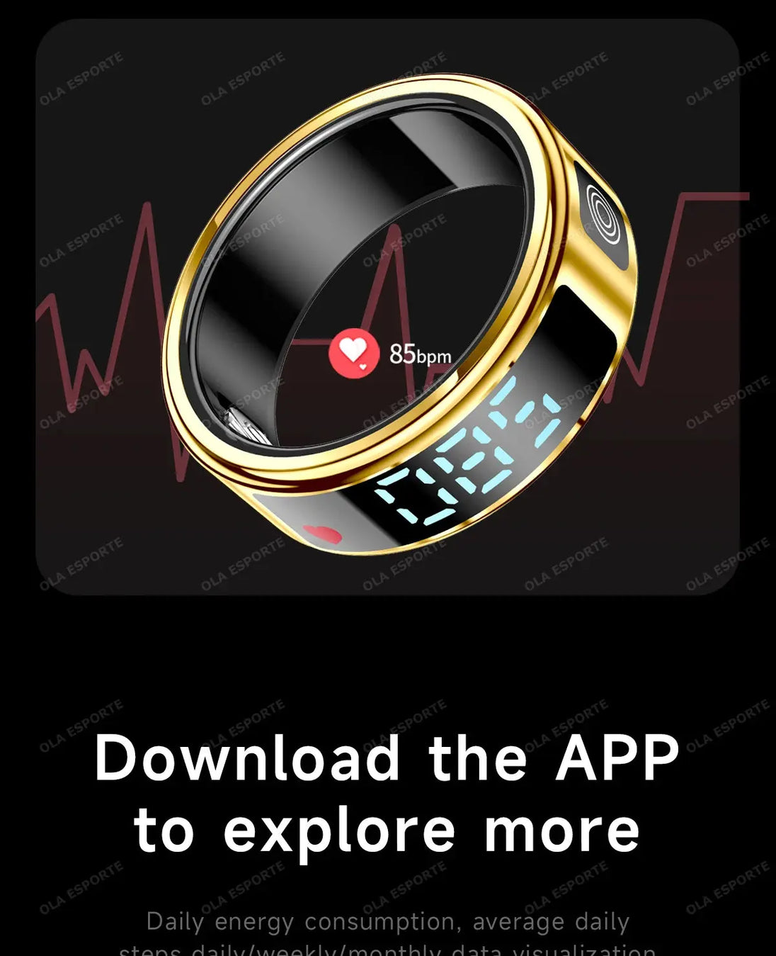 Ola Esporte Smart Ring with Health Monitoring & Gesture Control Mobile shop