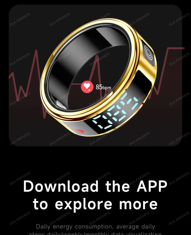 Ola Esporte Smart Ring with Health Monitoring & Gesture Control Mobile shop