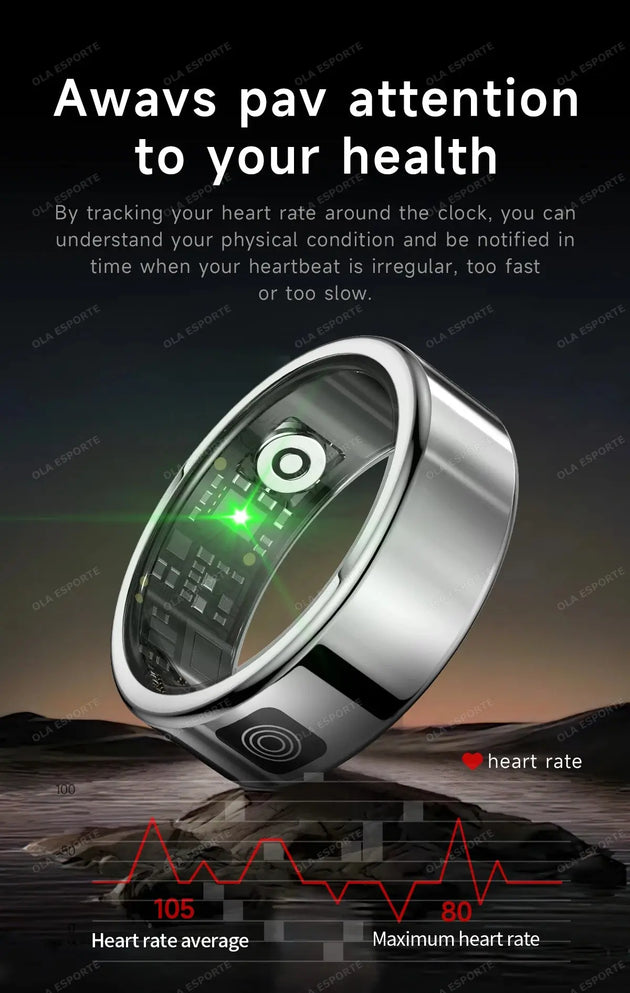 Ola Esporte Smart Ring with Health Monitoring & Gesture Control Mobile shop