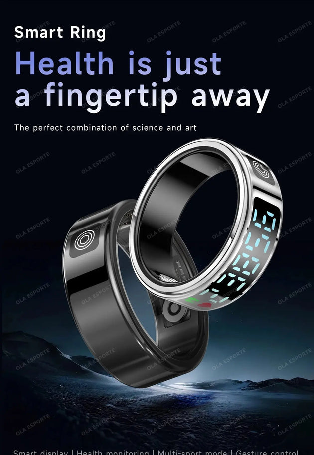Ola Esporte Smart Ring with Health Monitoring & Gesture Control Mobile shop