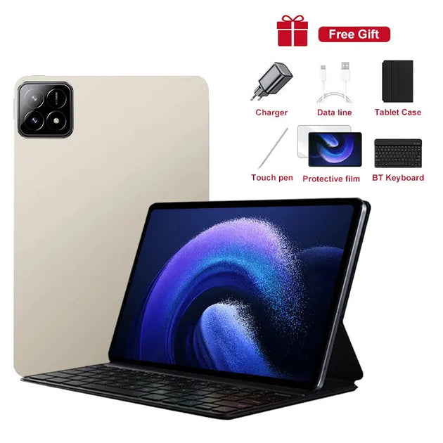 2025 Global Tablet Android 14 Pad 6S Pro - 16GB RAM, 1TB Storage, Snapdragon 8 Gen2, 4K HD, 5G Ryglobal