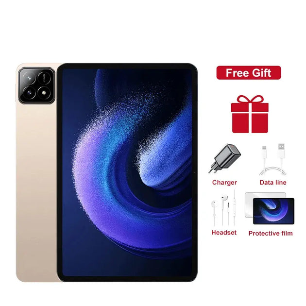 2025 Global Tablet Android 14 Pad 6S Pro - 16GB RAM, 1TB Storage, Snapdragon 8 Gen2, 4K HD, 5G Ryglobal