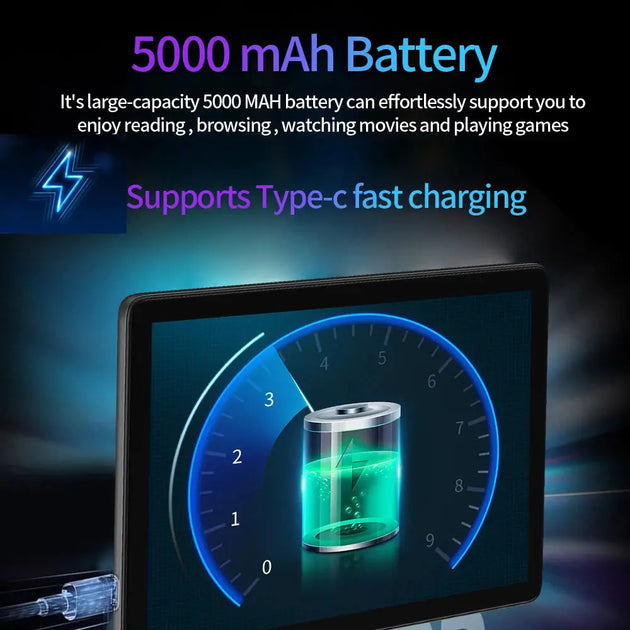 BDF 10.1-Inch Android Tablet - Octa Core, 8GB RAM, 128GB Storage, Dual SIM, 4G LTE Ryglobal