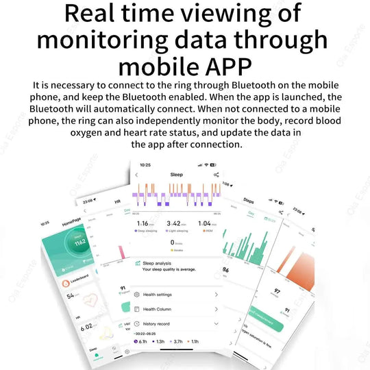 Xiaomi Smart Ring: Heart Rate & Blood Oxygen Monitor, Waterproof & Multi-Sport Mode Ryglobal