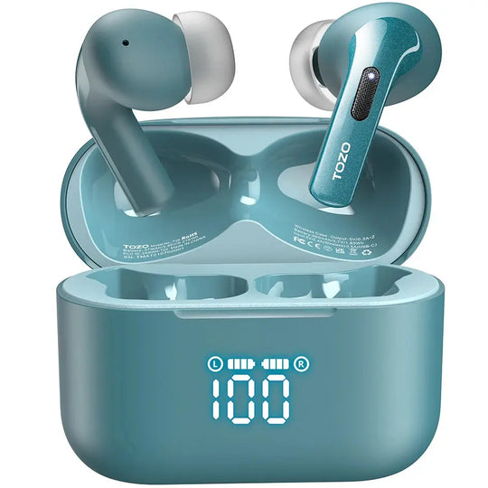 TOZO T20 True Wireless Earbuds with Active Noise Cancellation and 48.5 Hrs Playtime Ryglobal