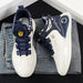 Men's Comfy Lace-Up Sneakers with Rotating Buckle for Outdoor Activities Ryglobal