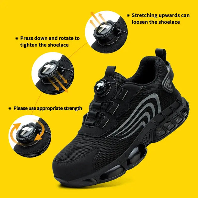 TANRDON Men's Safety Pro Shoes - Anti-Impact & Anti-Piercing Design Ryglobal