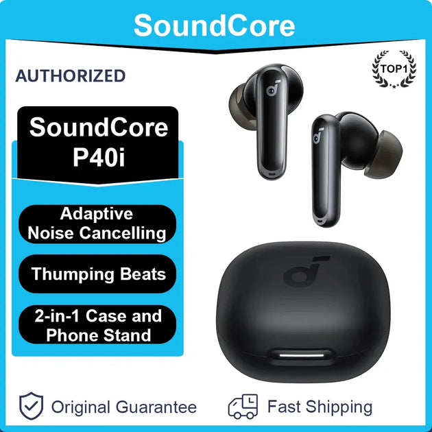 Soundcore P40i Adaptive Noise Cancelling Wireless Earbuds with 60H Playtime Ryglobal