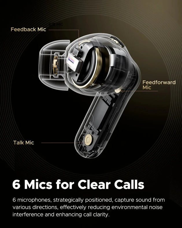 SoundPEATS Capsule3 Pro+ ANC Wireless Earbuds with Hi-Res Audio Ryglobal