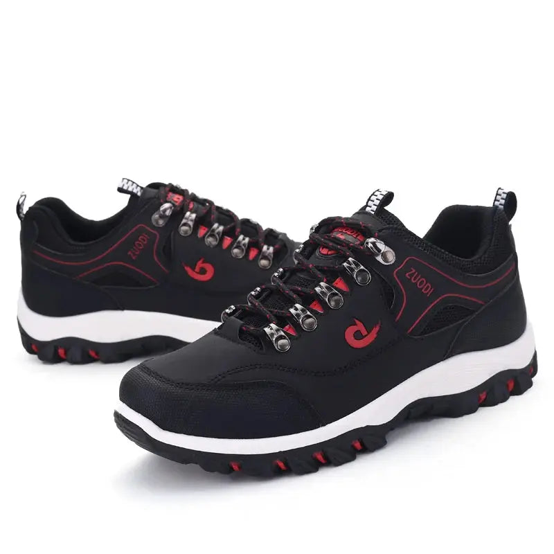 SNORW Men's Lightweight Casual Leather Sneakers for All Seasons Ryglobal