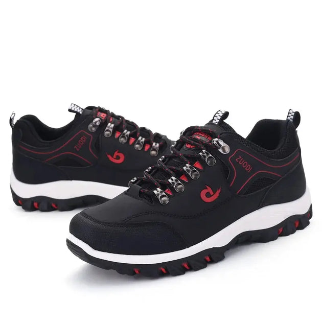 SNORW Men's Lightweight Casual Leather Sneakers for All Seasons Ryglobal