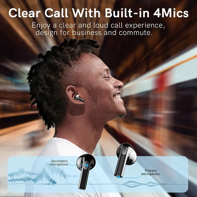 QCY T20 Bluetooth 5.3 TWS Earbuds with 68ms Low Latency and HD Call Quality Ryglobal
