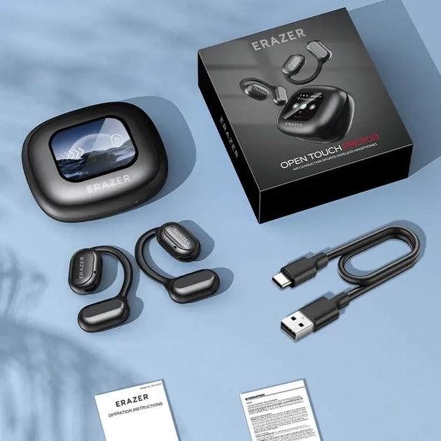 Erazer True Wireless Open Earbuds with 35 Hours Playtime and IPX5 Waterproof Technology Ryglobal