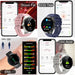 GUHUAVMIC Smart Health Watch with ECG, Blood Oxygen, and Body Temperature Monitoring Ryglobal
