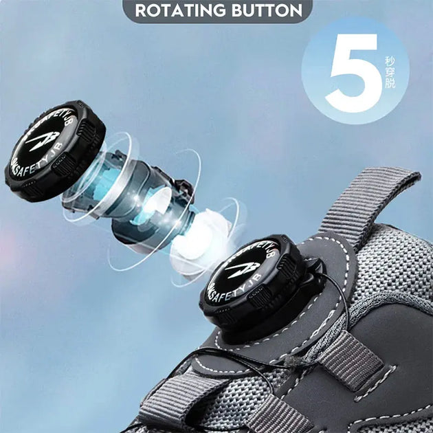 MJYTHFC Men's Anti-Smash & Anti-Puncture Safety Work Shoes Ryglobal