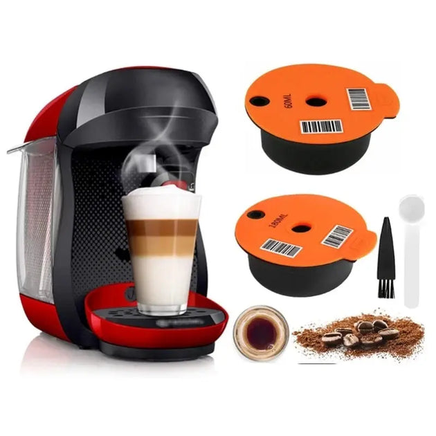 Reusable Coffee Capsule Pods for Tassimo – 60ML / 180ML Ryglobal