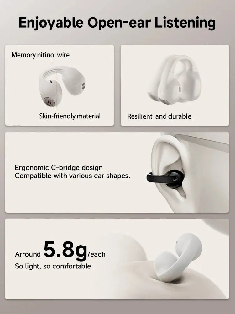 Edifier Comfo C Open-Ear Bluetooth Sports Earbuds with IP54 Waterproofing Ryglobal