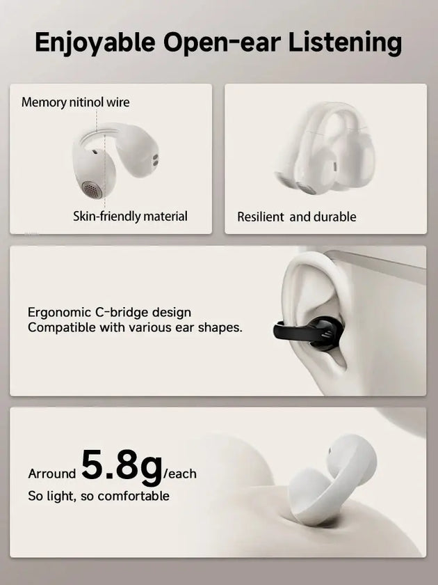 Edifier Comfo C Open-Ear Bluetooth Sports Earbuds with IP54 Waterproofing Ryglobal