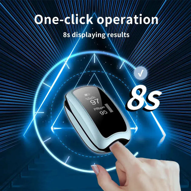 Justlang Rechargeable Fingertip Pulse Oximeter with LED Display for Children Ryglobal