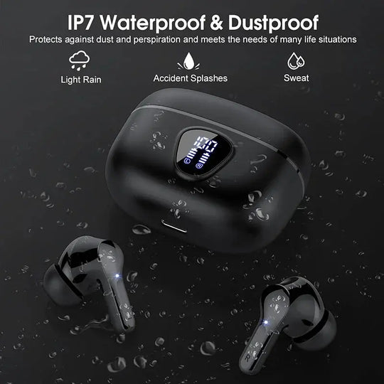 UYUXIO HiFi Stereo Wireless Earbuds with ENC Noise Cancelling and 48H Battery Life Ryglobal