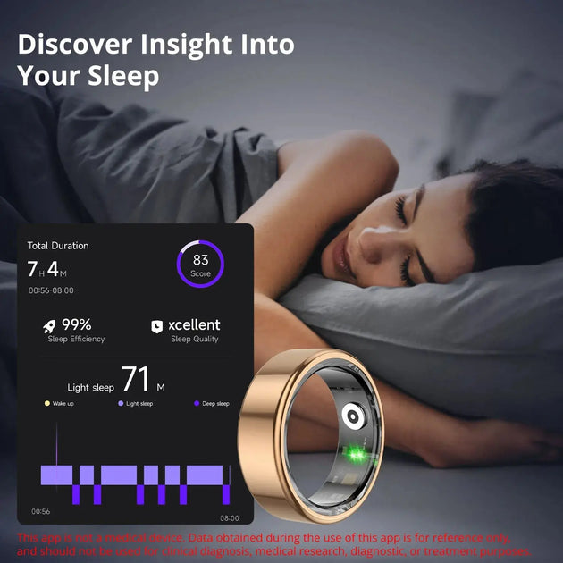 COLMI R02 Smart Ring - 39 Days Battery Life, 5ATM Waterproof Health Monitor Ryglobal