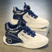Men's Comfy Lace-Up Sneakers with Rotating Buckle for Outdoor Activities Ryglobal