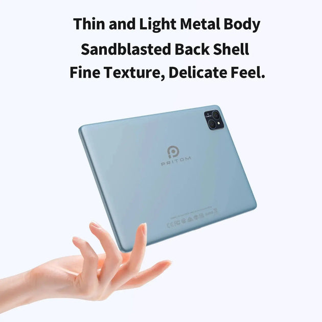 PRITOM TAB11 10 Inch Android 14 Tablet - Octa-Core, 128GB, Dual Camera, WiFi6 Ryglobal