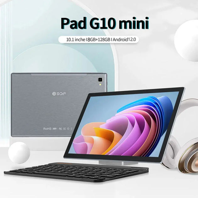 BDF 10.1-Inch Android Tablet - Octa Core, 8GB RAM, 128GB Storage, Dual SIM, 4G LTE Ryglobal