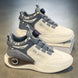Men's Comfy Lace-Up Sneakers with Rotating Buckle for Outdoor Activities Ryglobal