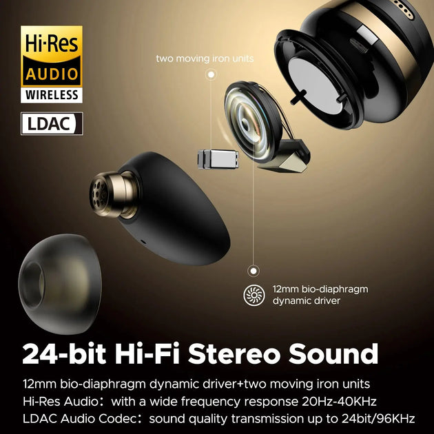 SoundPEATS Opera 05 Hi-Res Wireless Earbuds with Hybrid ANC and Dual Mics Ryglobal