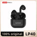 Lenovo LP40 Wireless Bluetooth Earphones with HIFI Sound and Touch Control Ryglobal