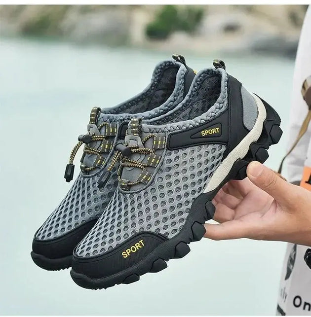 Men's Breathable Lightweight Hiking Shoes - Anti-Slip Outdoor Sneakers Ryglobal