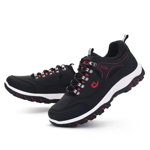 SNORW Men's Lightweight Casual Leather Sneakers for All Seasons Ryglobal