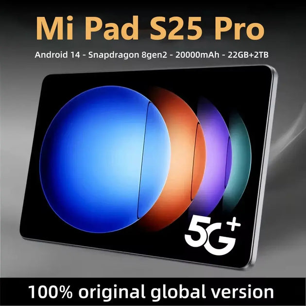 MI Pad S25 Pro 10.1" Tablet - Snapdragon 8 Gen 2, 16GB RAM, 1TB Storage, 10000mAh Battery, Android 14 Ryglobal