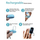 Justlang Rechargeable Fingertip Pulse Oximeter with LED Display for Children Ryglobal
