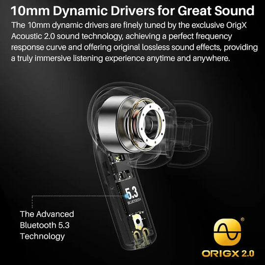 TOZO T20 True Wireless Earbuds with Active Noise Cancellation and 48.5 Hrs Playtime Ryglobal