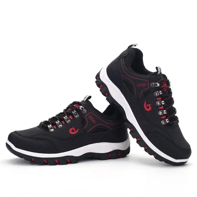 SNORW Men's Lightweight Casual Leather Sneakers for All Seasons Ryglobal