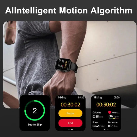 KENPANG 2024 Smart Health Watch with ECG, PPG, Blood Monitoring, and Bluetooth Call Function Ryglobal